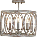Patrice Semi-Flush Mount Deep Abyss