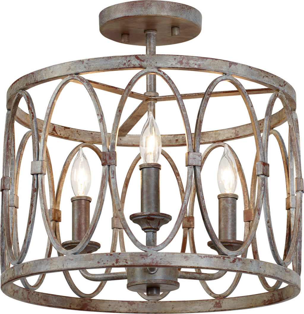 Patrice Semi-Flush Mount Deep Abyss