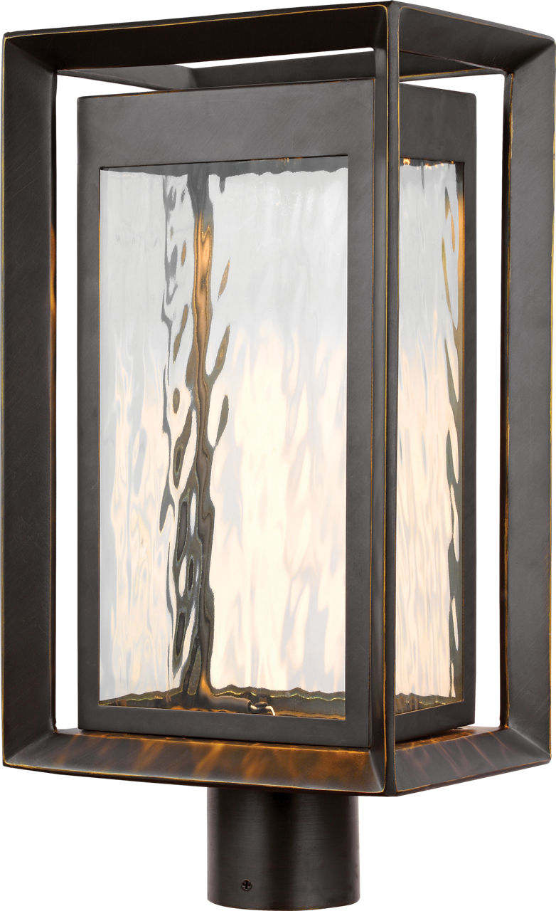 Urbandale Large LED Post Lantern | Antique Bronze Bulbs Included