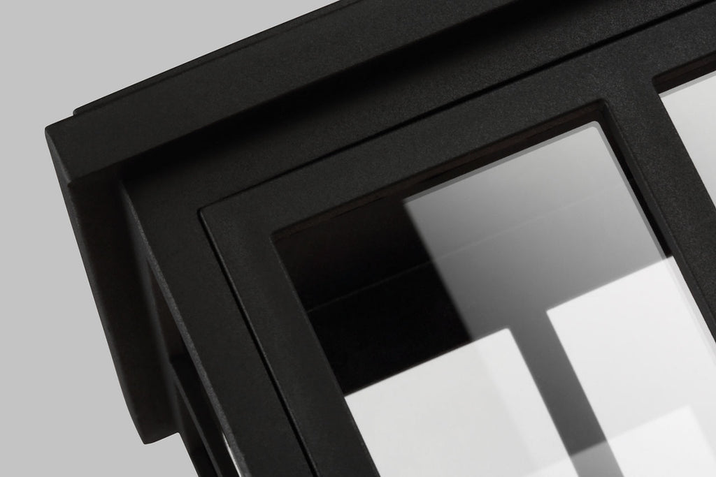 Warren Medium Lantern Textured Black