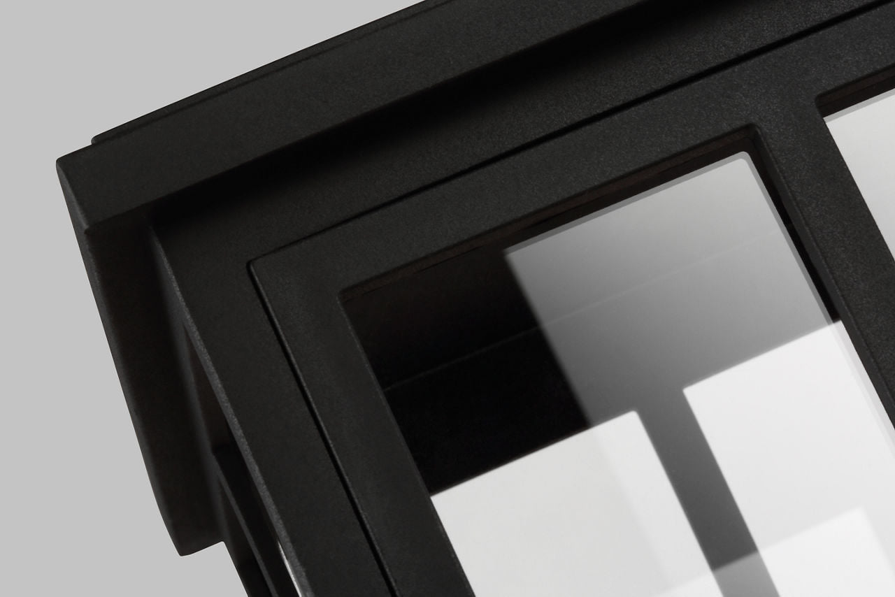 Warren Medium Lantern Textured Black