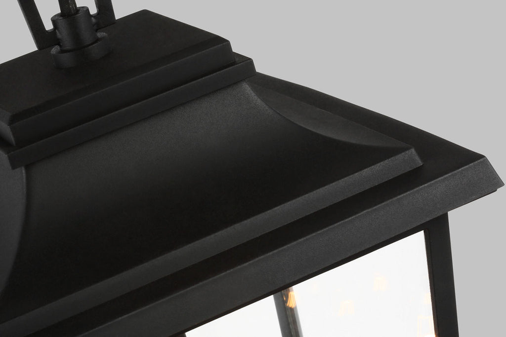 Warren Hanging Lantern Textured Black