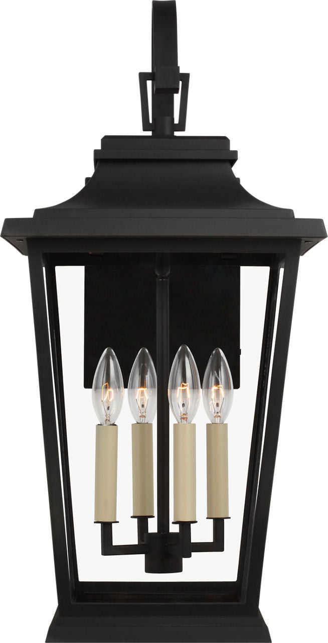 Warren Large Lantern Textured Black