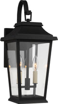 Warren Small Wall Lantern | Textured Black | White Aluminum Panels Bulb(s) Not Included