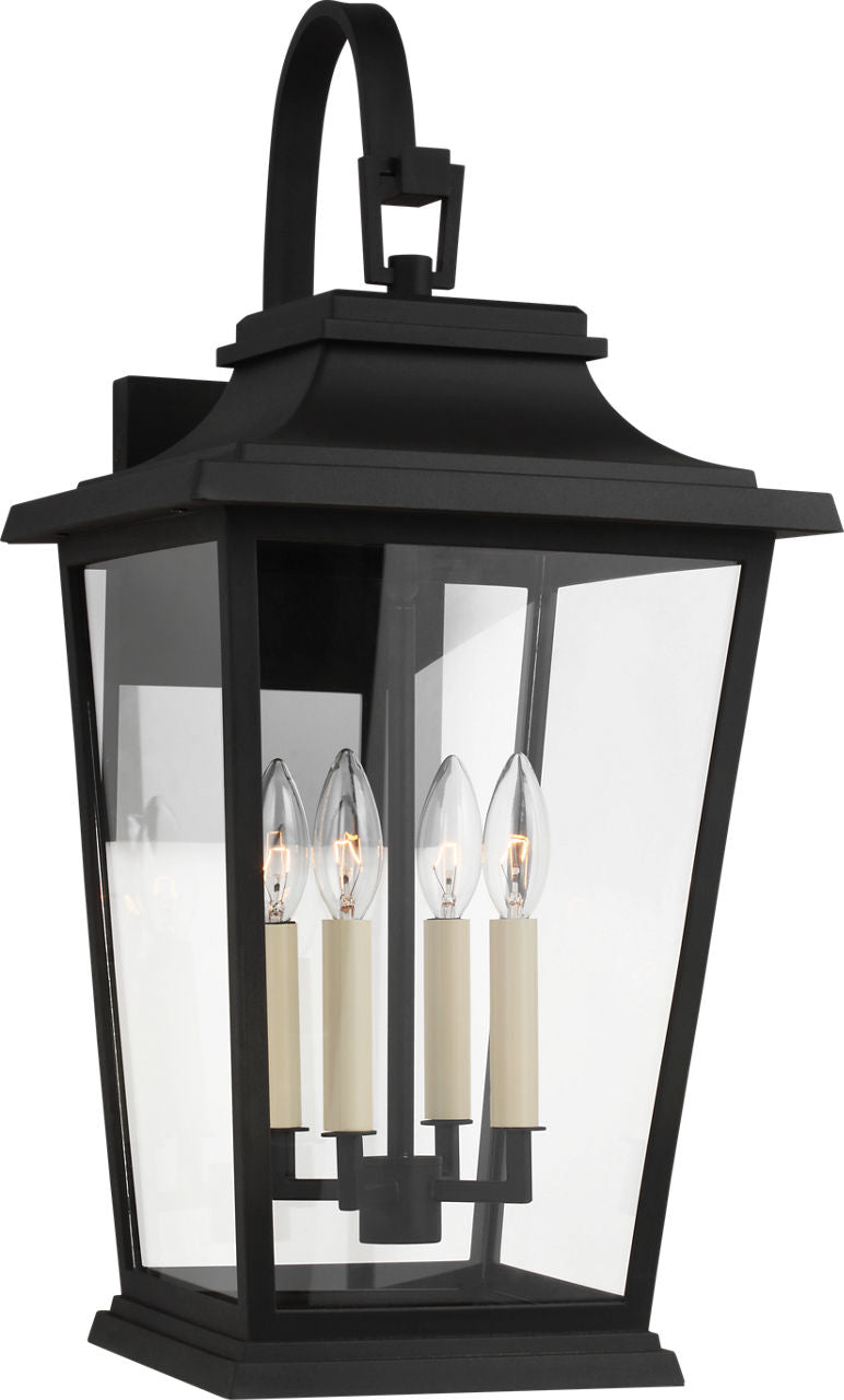 Warren Large Lantern Textured Black