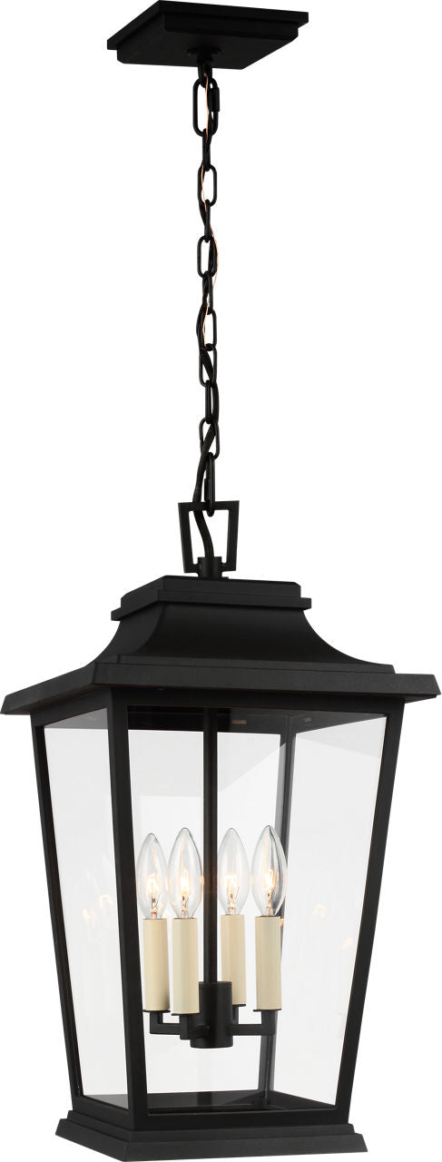 Warren Hanging Lantern Textured Black