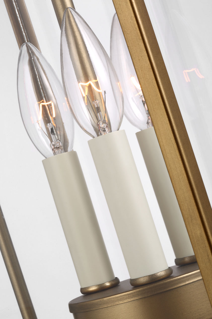 Wellsworth Pendant Painted Distressed Brass