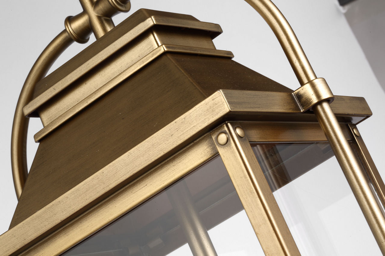 Wellsworth Pendant Painted Distressed Brass