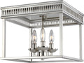 Woodruff Flush Mount Polished Nickel