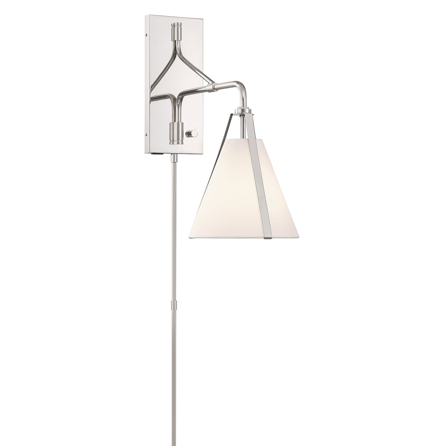 Fulton 8'' Polished Nickel Task Sconce
