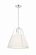 Fulton 20'' Polished Nickel Pendant