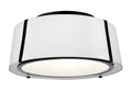Fulton 18'' Black Semi Flush Mount
