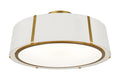Fulton 24'' Antique Gold Semi Flush Mount