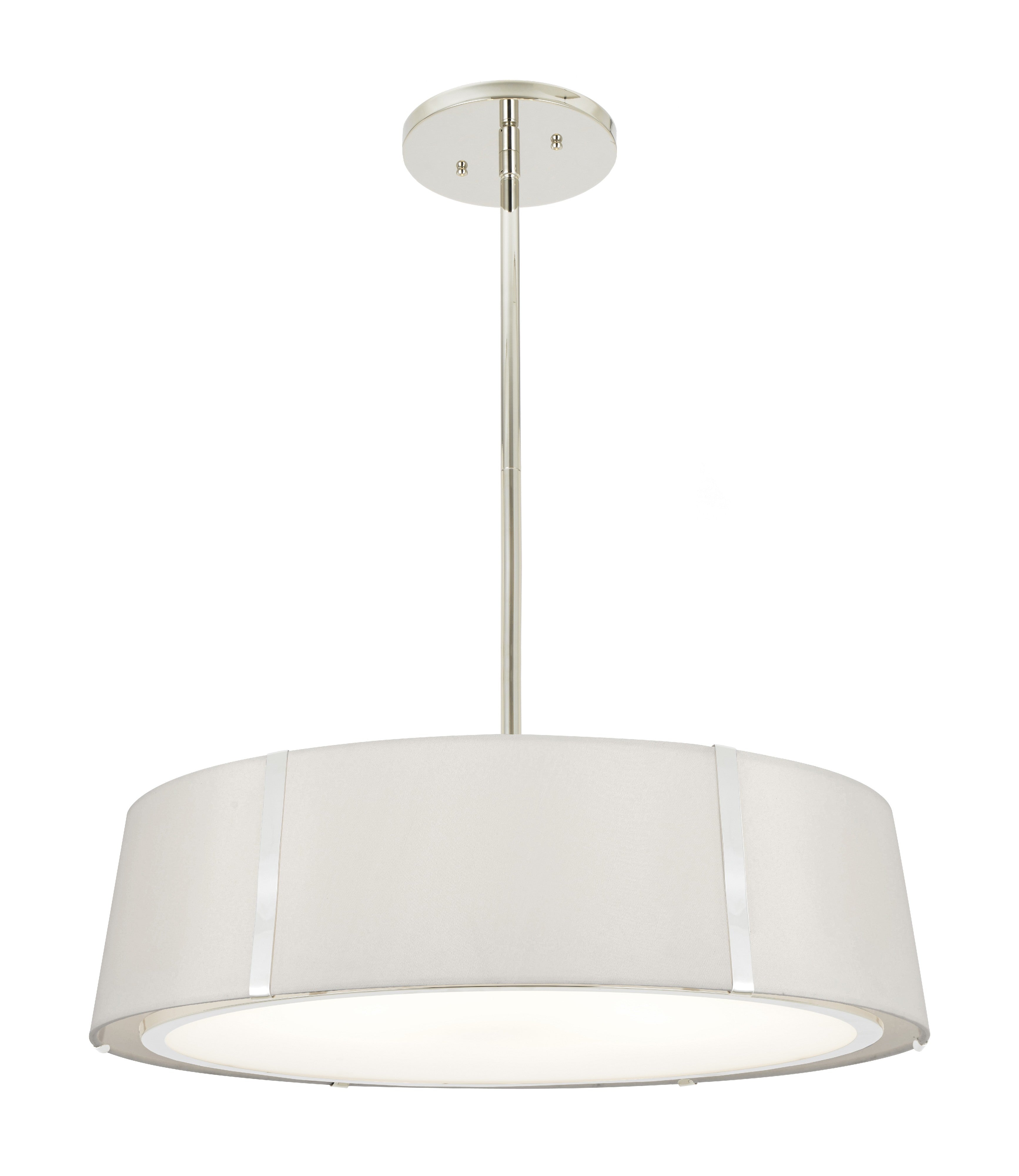 Fulton 24'' Polished Nickel Pendant