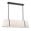 Fulton 41.75'' Black Linear Oval Chandelier