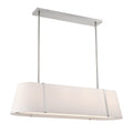 Fulton 41.75'' Polished Nickel Linear Oval Chandelier