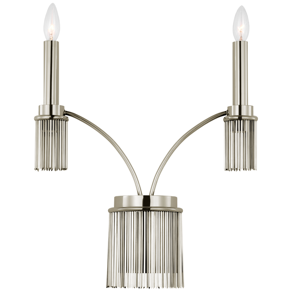 Sutton Double Sconce | Polished Nickel