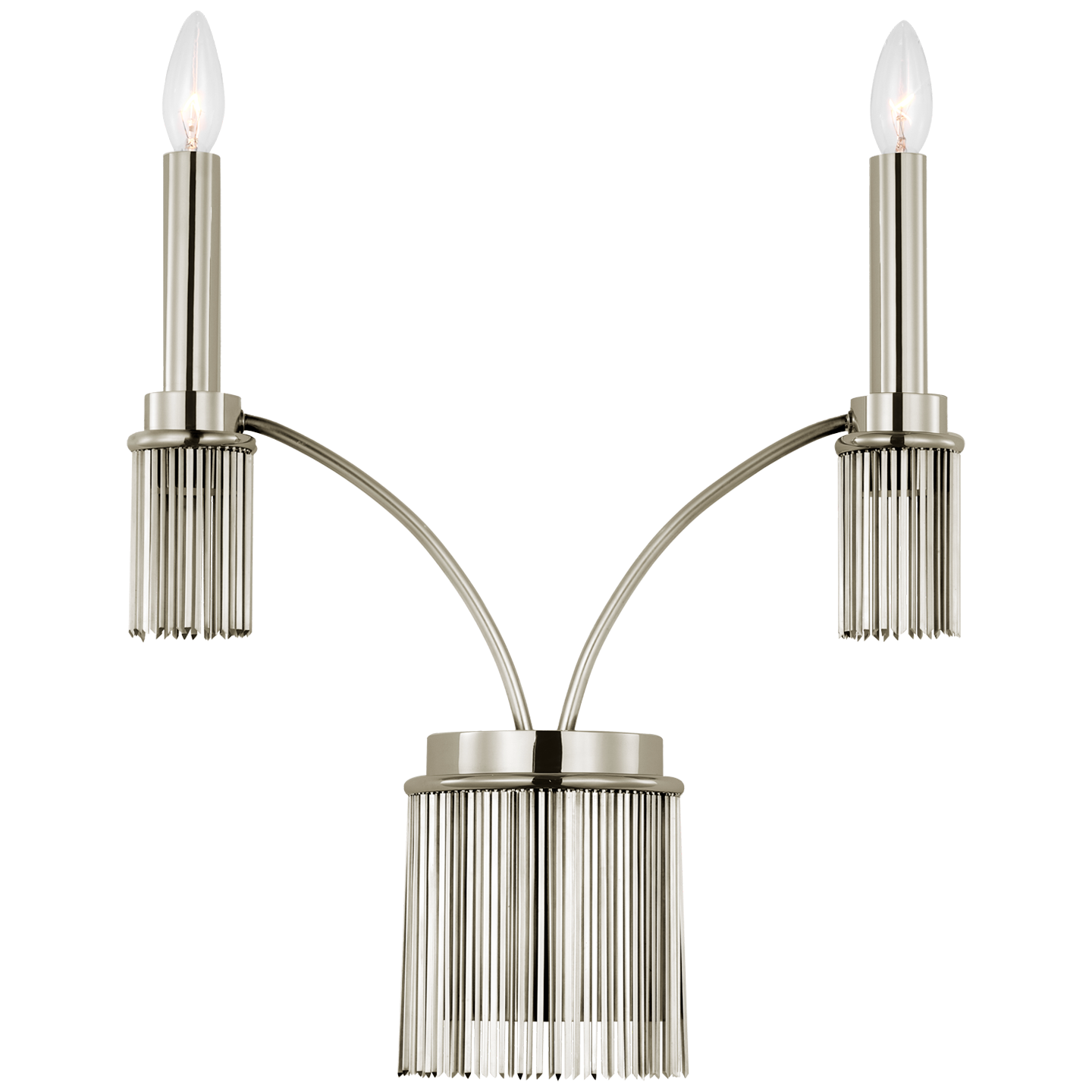 Sutton Double Sconce | Polished Nickel