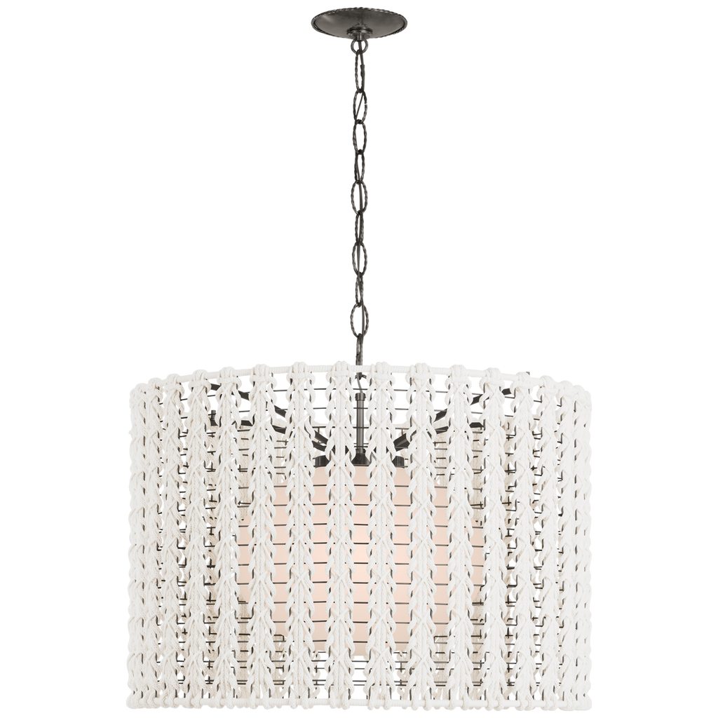 Catania 30" Hanging Shade | Bronze | Cream Braided Rope