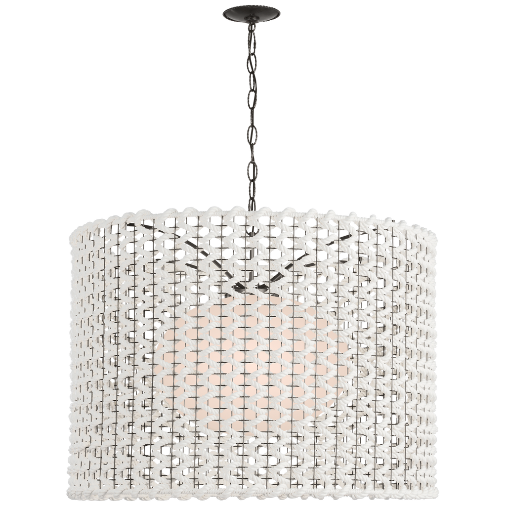 Catania 40" Hanging Shade | Bronze | Cream Woven Rope