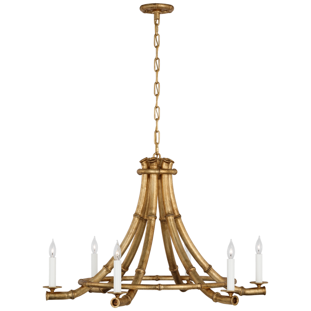 Alana 39" Chandelier | Gilded Plaster