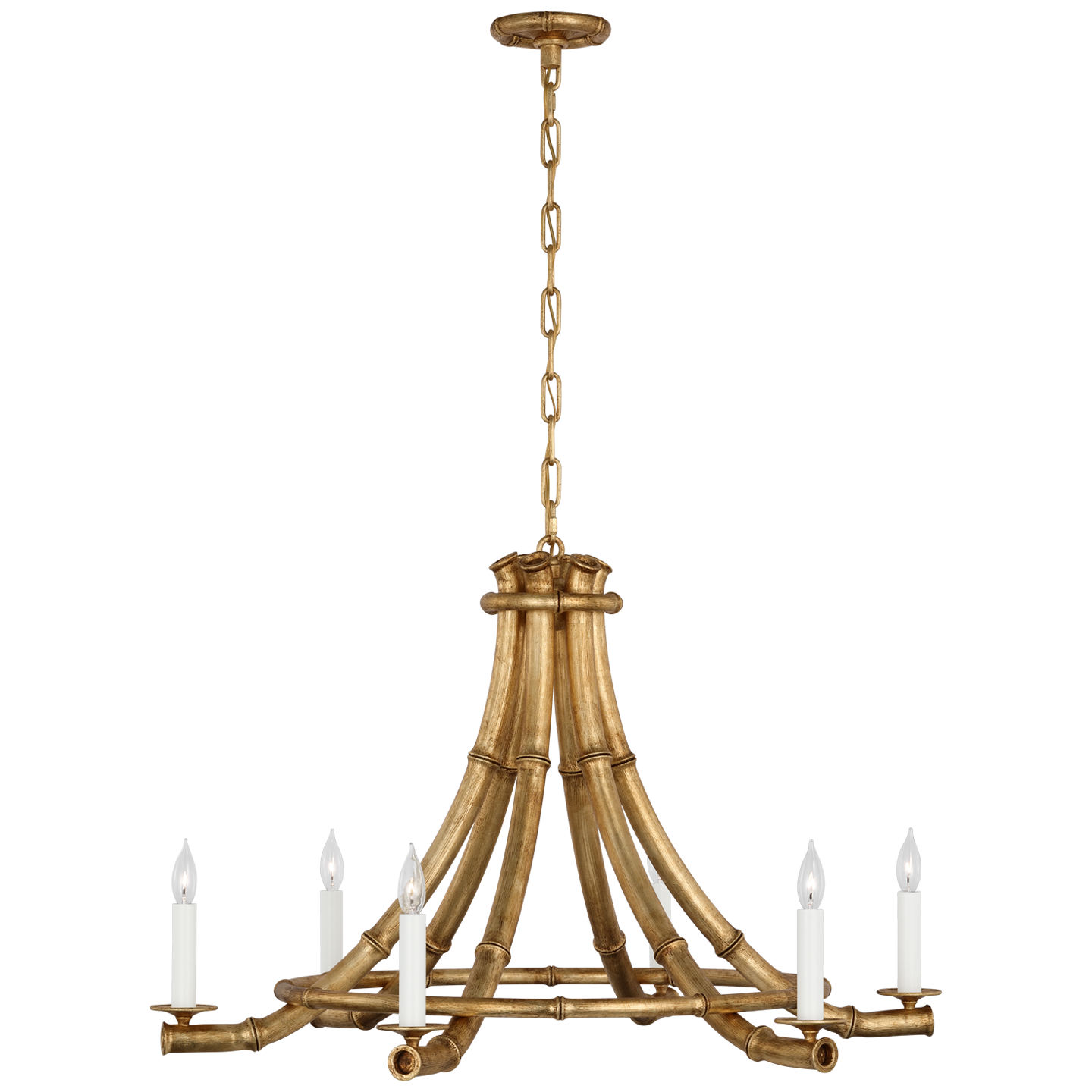 Alana 39" Chandelier | Gilded Plaster
