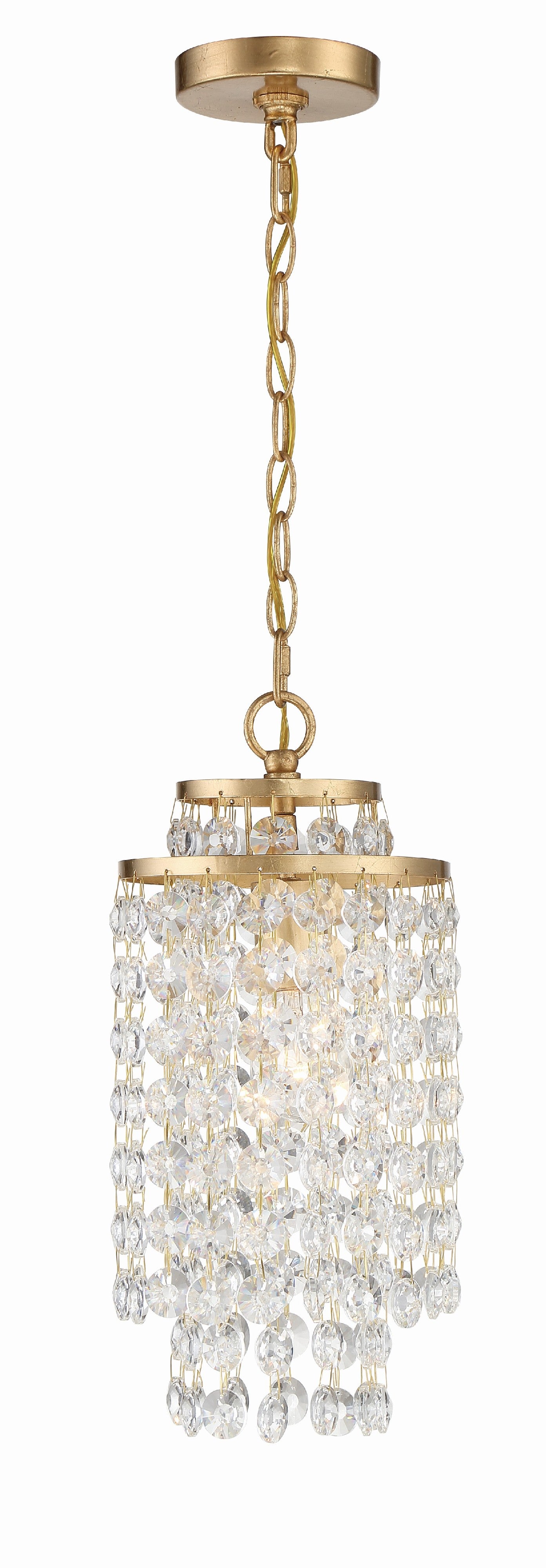 Gabrielle 7'' Antique Gold Chandelier