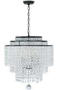 Gabrielle 22'' Matte Black Chandelier
