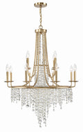Gabrielle 30'' Antique Gold Chandelier