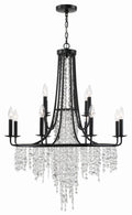 Gabrielle 30'' Matte Black Chandelier