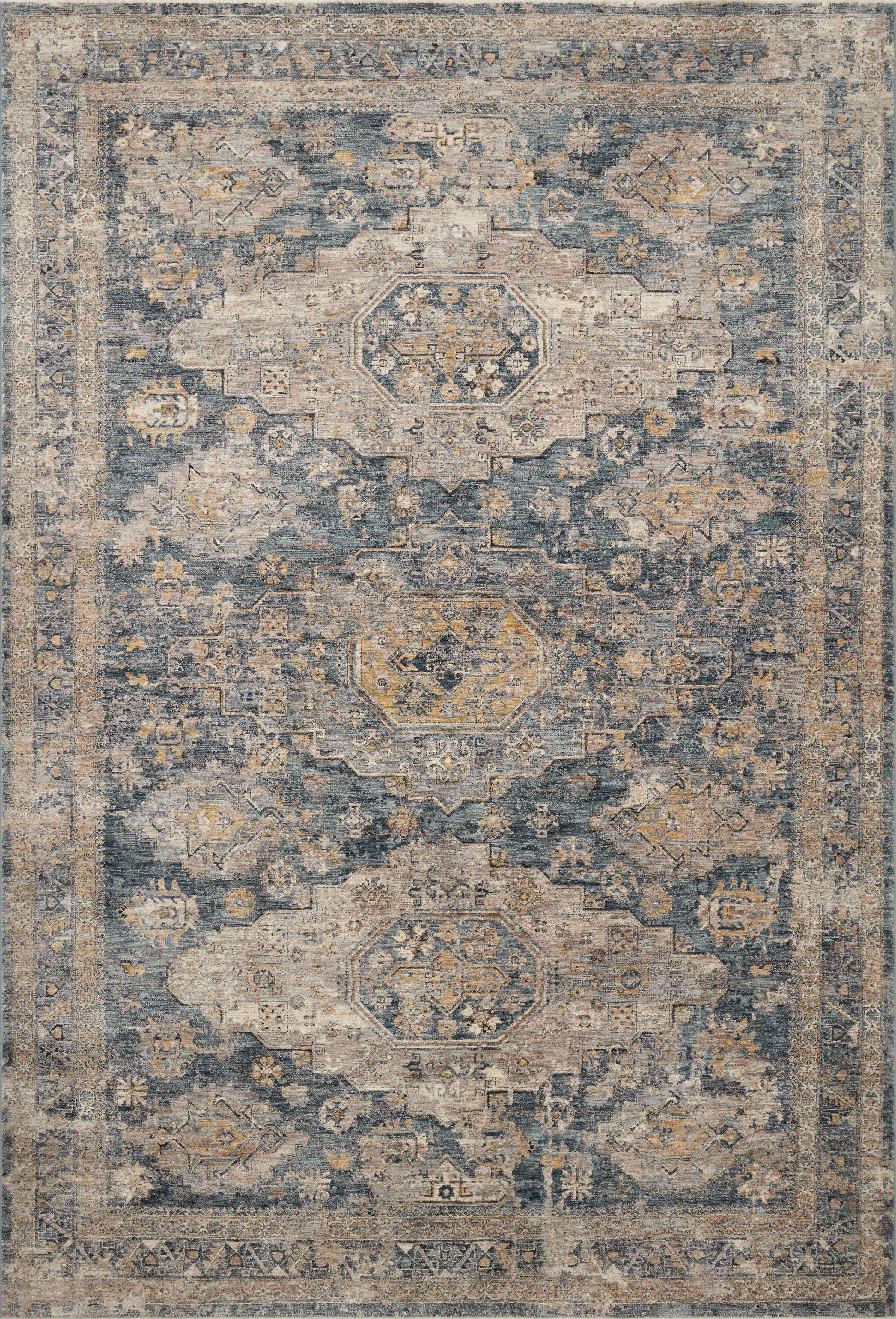 Loloi | Gaia Collection | Denim / Taupe | GAA-02