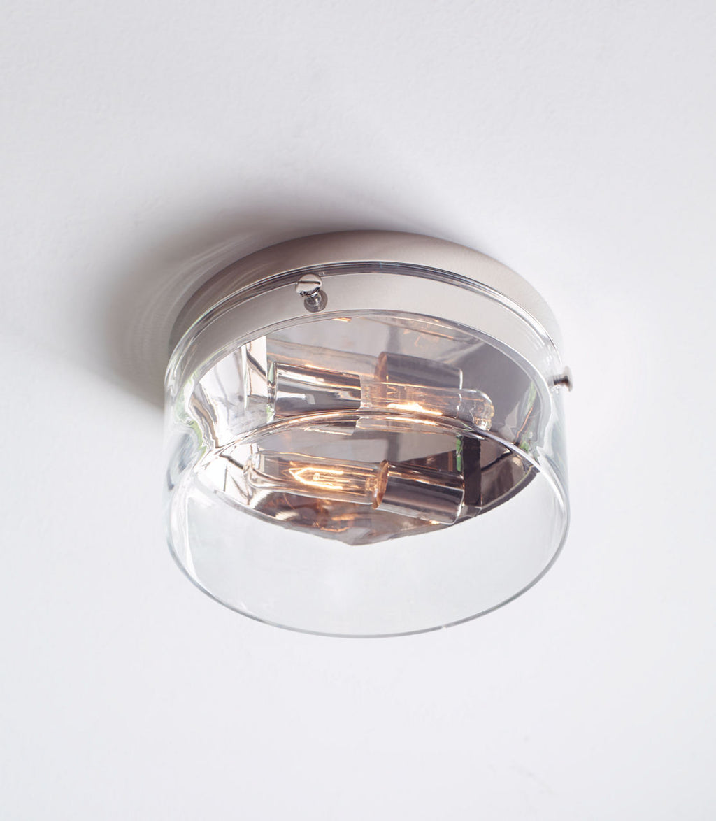 Garrett Large Flush Mount | Polished Nickel
