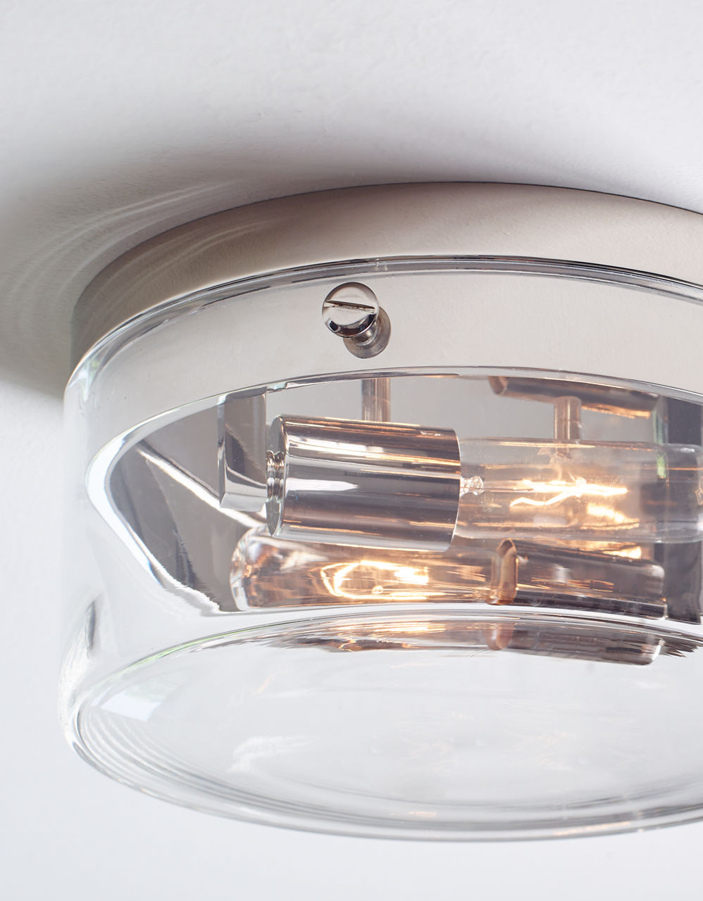 Garrett Large Flush Mount | Polished Nickel