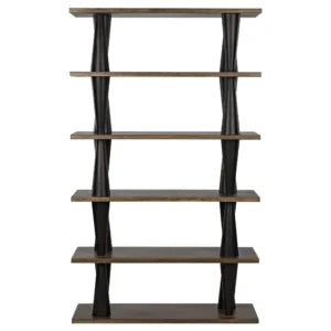 Mood Bookcase | Ebony and Dark Walnut