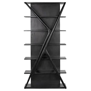 Vetra Bookcase | Hand Rubbed Black