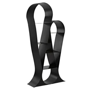 Zaha Bookcase | Black Metal