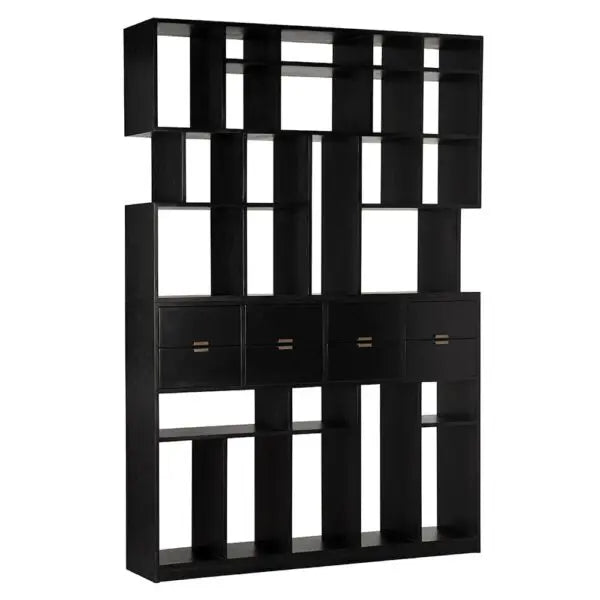 Grobius Bookcase | Hand Rubbed Black