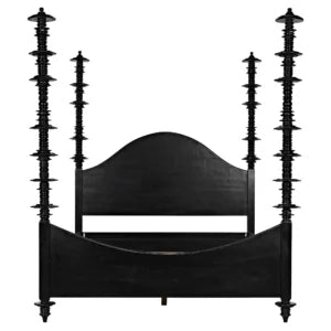 Ferret Bed | Queen | Hand Rubbed Black