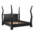 Patras Bed | Eastern King | Hand Rubbed Black