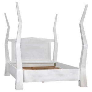 Patras Bed | Queen | White Wash