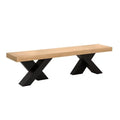 Gravity Bench | White Oak with Metal