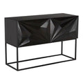 Small Zurich Console | Ebony Walnut with Iron