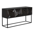 Zurich Console | Ebony Walnut with Iron