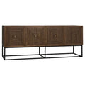 Lanon Sideboard with Iron Base | Dark Walnut