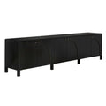 Weston Sideboard | Hand Rubbed Black with Light Brown Trim