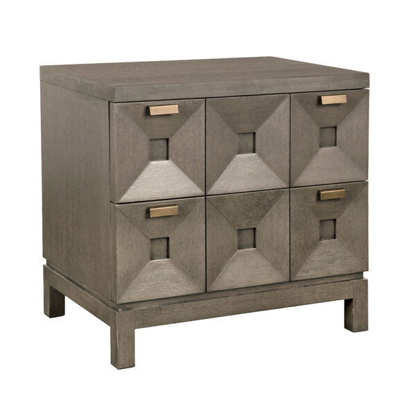 Musashi 2 Drawer | Small | Greige Walnut