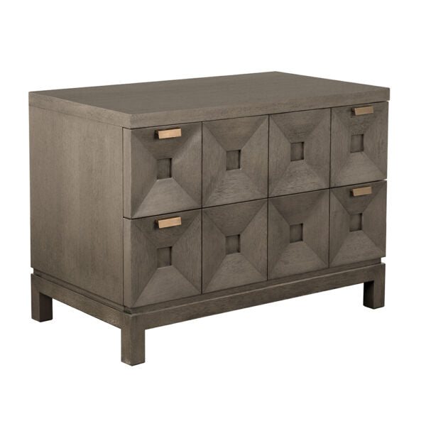 Musashi 2 Drawer | Large | Greige Walnut