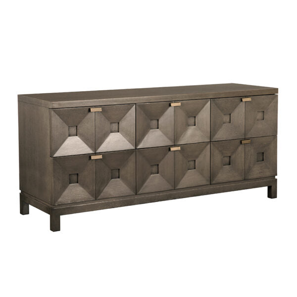 Musashi 6 Drawer | Greige Walnut