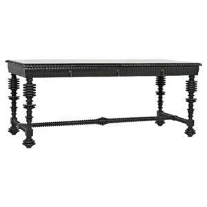 Portuguese Desk | Hand Rubbed Black
