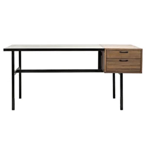 Algeron Desk with Black Iron